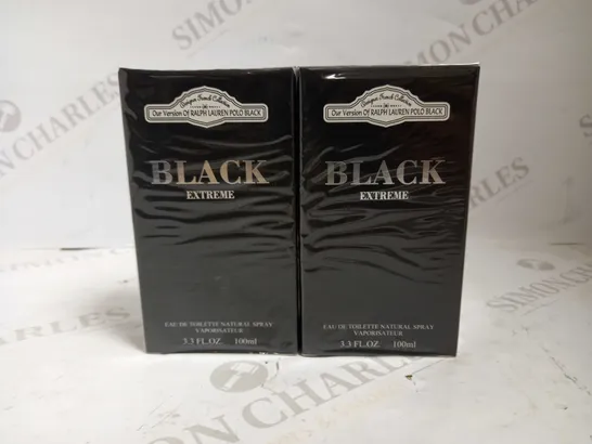 LOT OF 12 DFC BLACK EXTREME EDT 100ML