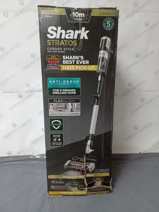 BOXED SHARK CORDED STICK VACUUM CLEANER PET PRO MODEL HZ3000UKT