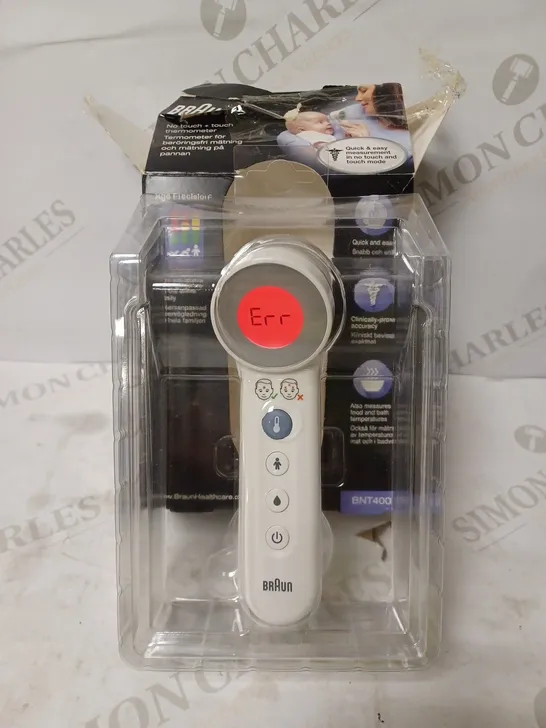 BRAUN NO TOUCH + TOUCH FOREHEAD THERMOMETER 