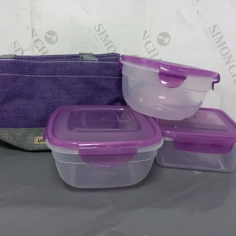 LOCK & LOCK PLASTIC FOOD CONTAINERS AND REUSABLE CARRIER BAGS