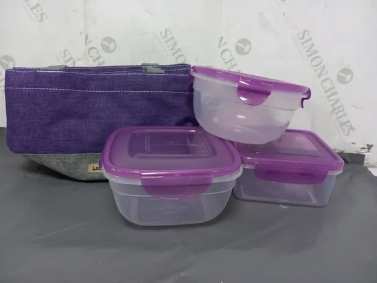 LOCK & LOCK PLASTIC FOOD CONTAINERS AND REUSABLE CARRIER BAGS