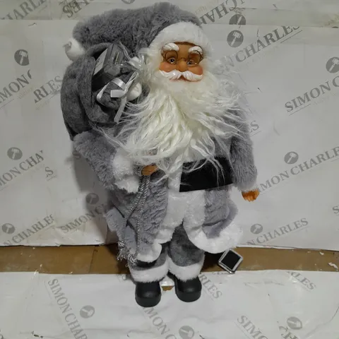 FESTIVE LIGHT UP TRADITIONAL STANDING SANTA 43CM X 63CM NORDIC