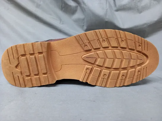 BOXED PAIR OF ATTIX SHOES IN BROWN SIZE UNSPECIFIED