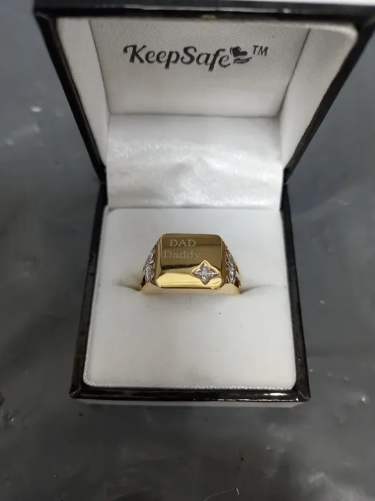 GOLD PLATED RING 