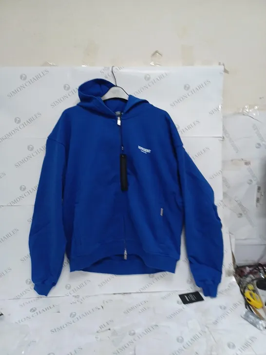 REPRESENT OWNERS CLUB ZIP HOODIE - BLUE LARGE 