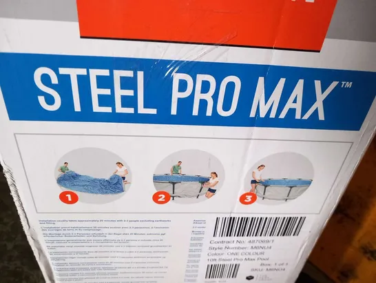 BOXED BESTWAY 10FT STEEL PRO MAX POOL