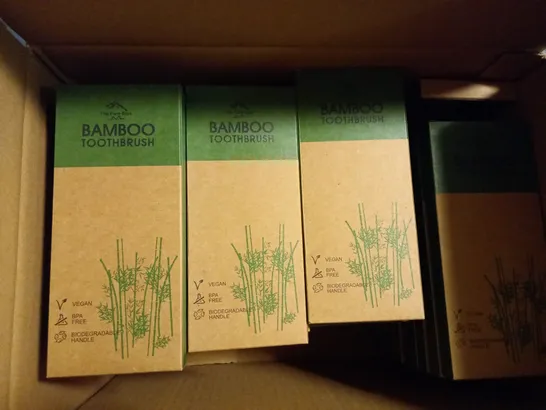 200 BRAND NEW  - THE PURE BLUE ORGANIC BAMBOO TOOTHBRUSH, ECO-FRIENDLY