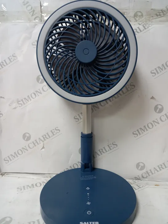 SALTER PROFESSIONAL CORDLESS LED FOLDABLE FAN 