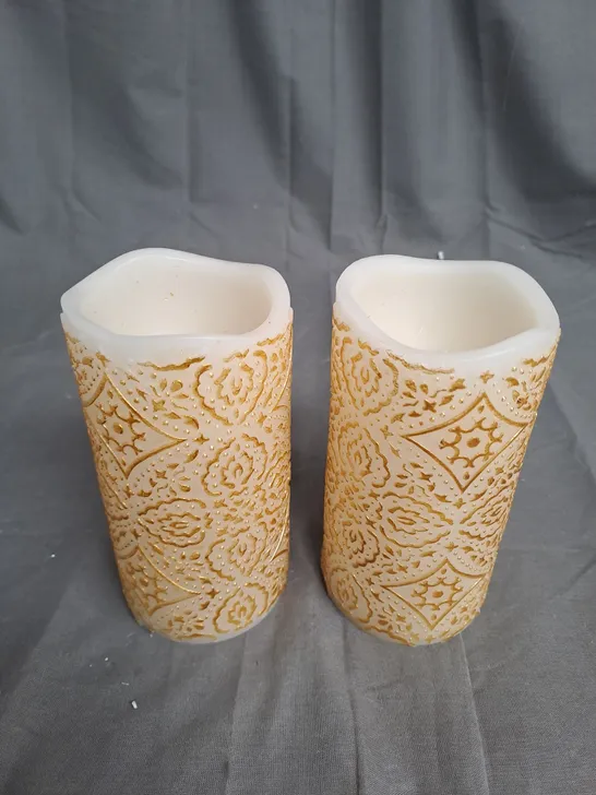 OUTLET ALISON CORK SET OF 2 LED CANDLES