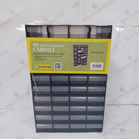 GARLAND 40 DESKTOP MULTI DRAWER CABINET - BLACK