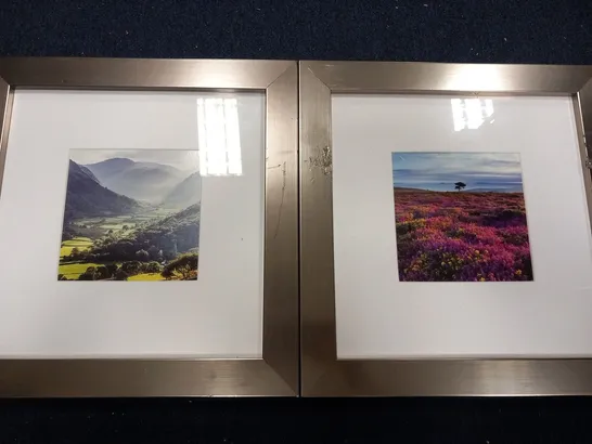 2 ASSORTED FRAMED PHOTOGRAPHS TO INCLUDE; THORNEYTHWIATE FARM, BORROWDALE, CUMBRIA AND BEACON HILL