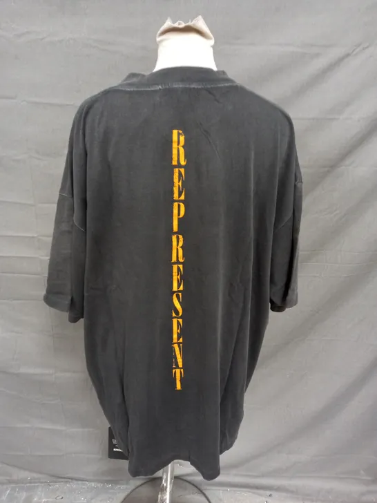 REPRESENT REBORN T-SHIRT AGED BLACK - XL