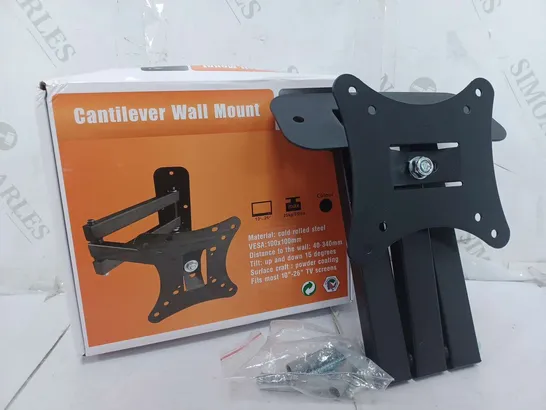 BOXED CANTILEVER WALL MOUNT IN BLACK