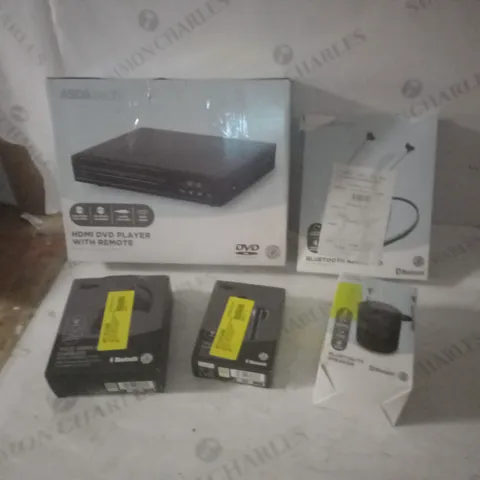 LOT OF APPROX 5 ASSORTED ITEMS TO INCLUDE SPEAKER, WIRELESS EARPHONES