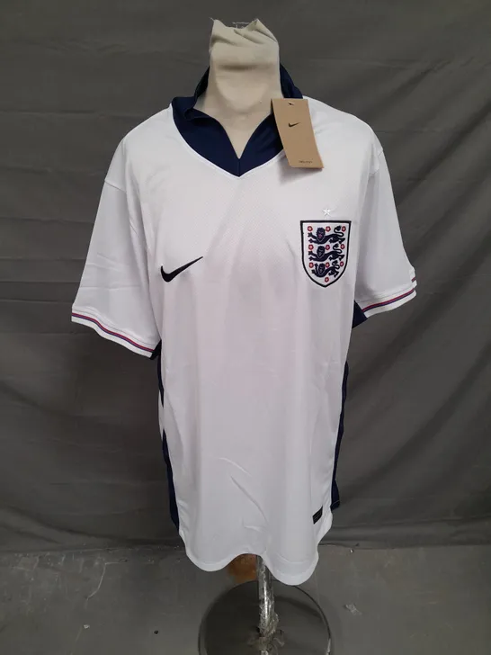 NIKE MENS FOOTBALL ENGLAND TOP IN WHITE/BLUE SIZE XL