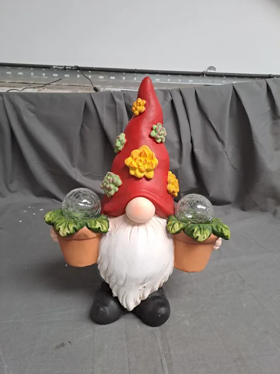 BOXED GARDEN REFLECTIONS SOLAR PLANTPOT GNOME