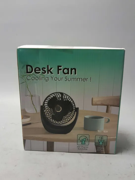 BOXED DESK FAN