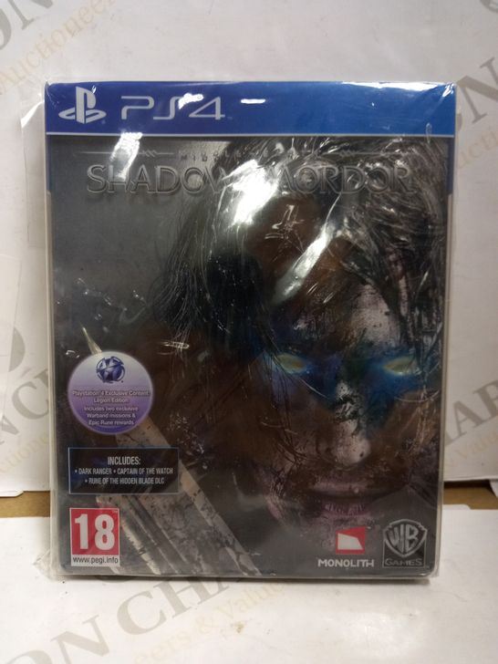 MIDDLE EARTH SHADOW OF MORDOR LEGION EDITION PLAYSTATION 4 GAME