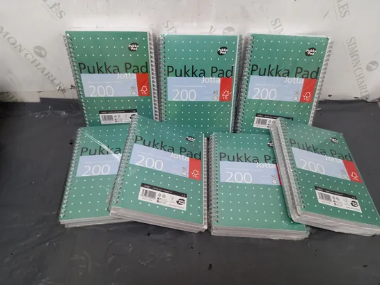 APPROXIMATELY 21 PUKKA PAD METALLIC JOTTA A5 200-PAGE NOTEPADS   