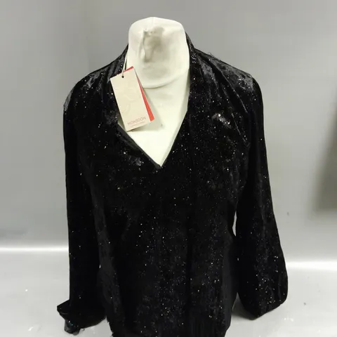 MONSOON TAMMY GLITTER SHIRT SIZE 14