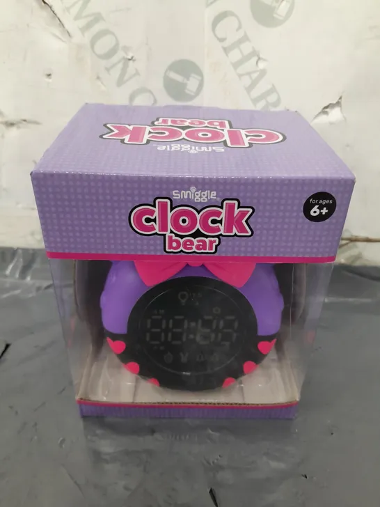 BOXED SMIGGLE CLOCK BEAR