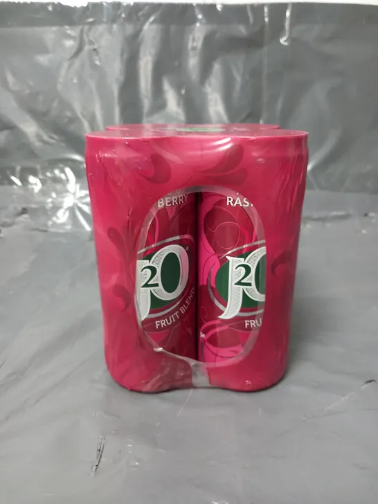 APPROXIMATELY 6X4 J20 APPLE & RASPBERRY FRUIT BLEND 250ML CANS - COLLECTION ONLY