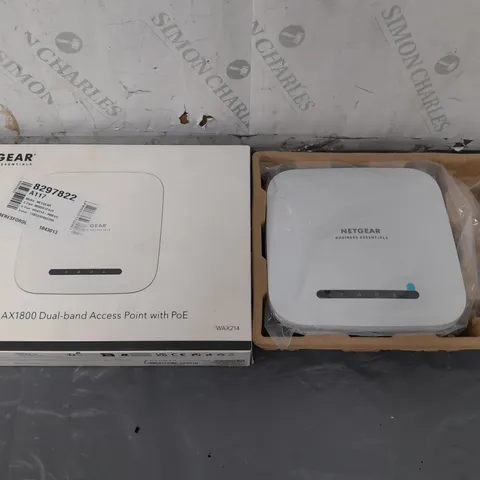 BOXED NETGEAR WIFI 6 AX1800 DUAL-BAND ACCESS POINT WITH POE 