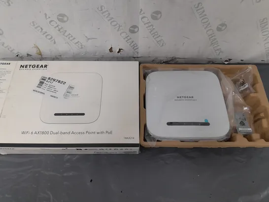 BOXED NETGEAR WIFI 6 AX1800 DUAL-BAND ACCESS POINT WITH POE 