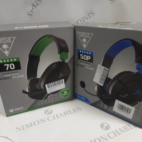 APPROXIMATELY 22 TURTLE BEACH HEADSETS TO INCLUDE RECON 70, RECON 50P, RECON 50X, ETC