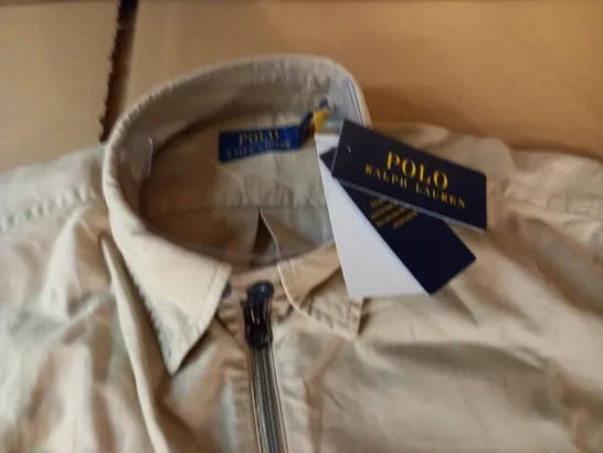 POLO RALPH LAUREN ZIP THROUGH POCKETED SHIRT - L