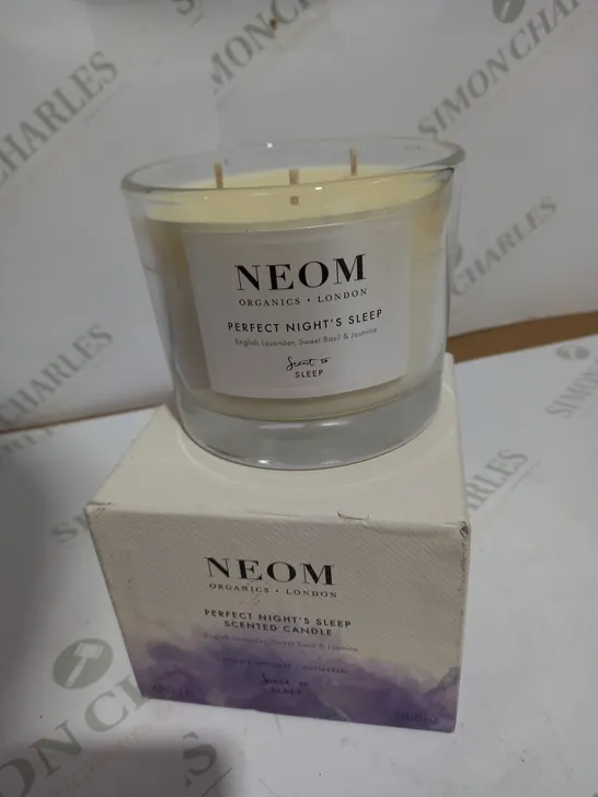 NROM PERFECT NIGHT'S SLEEP SCENTED CANDLE - ENGLISH LAVENDER , SWEET BASIL AND JASMINE 