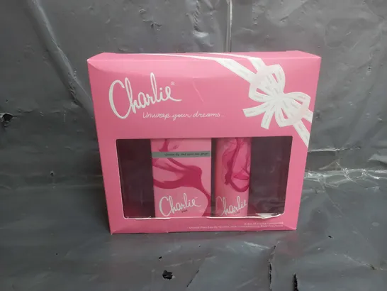 BOX OF APPROX 8 CHARLIE PINK EDT 30ML + 75ML BODY SPRAY