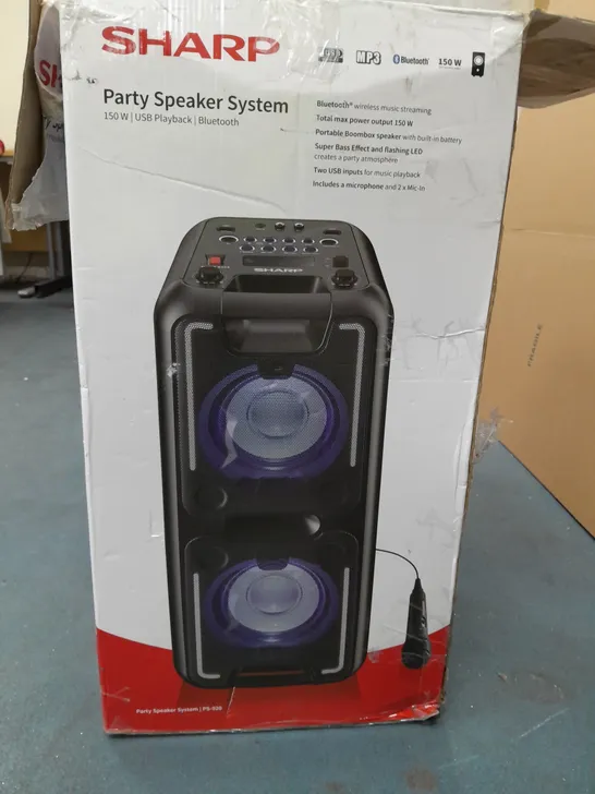 SHARP PARTY SPEAKER SYSTEM 