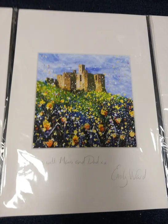 THREE ASSORTED SIGNED EMILY WARD PRINTS TO INCLUDE; BREATHTAKING, MEMORIES WITH MUM AND DAD AND ALWAYS WATCHING THE TIDES