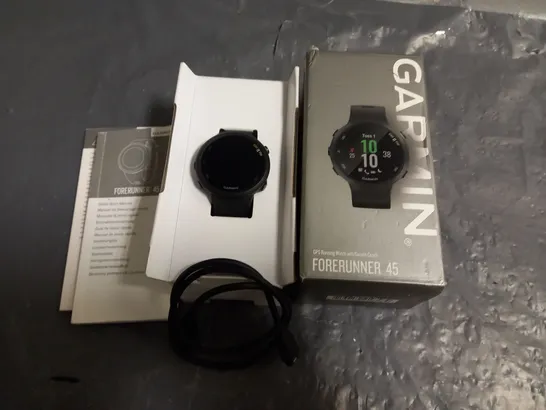 BOXED GARMIN FORERUNNER 45 GPS RUNNING WATCH