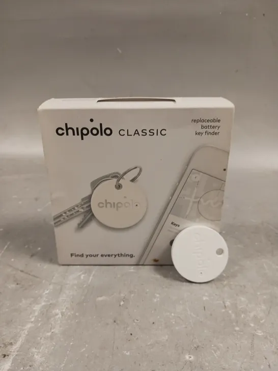 BOXED CHIPOLO CLASSIC REPLACEABLE BATTERY KEY FINDER 