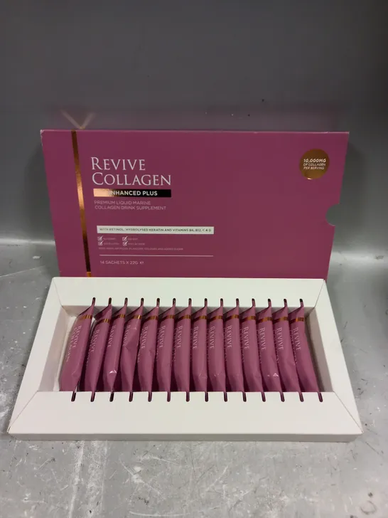 BOXED REVIVE COLLAGEN PREMIUM LIQUID MARINE COLLAGEN DRINK SUPPLEMENT 14X22G