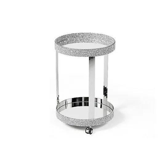 BOXED JM CRYSTAL BAR CART