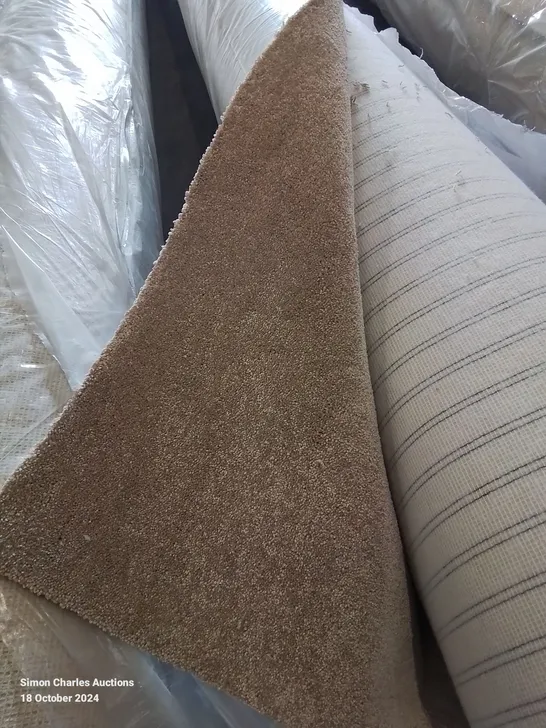 QUALITY ROLL OF CRESENT 6.90 L X 5M W ALMOND LATTE CARPET