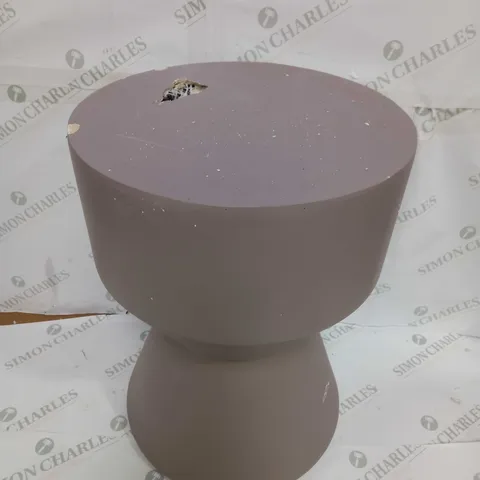 POT STOOL CREME BROWN