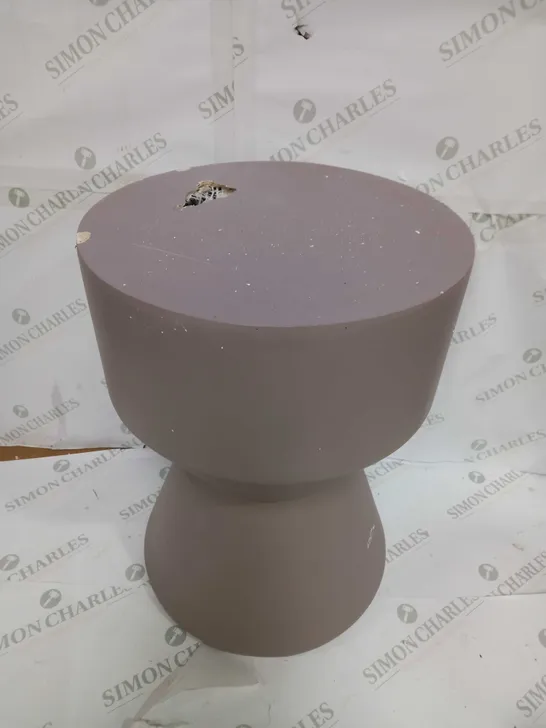 POT STOOL CREME BROWN