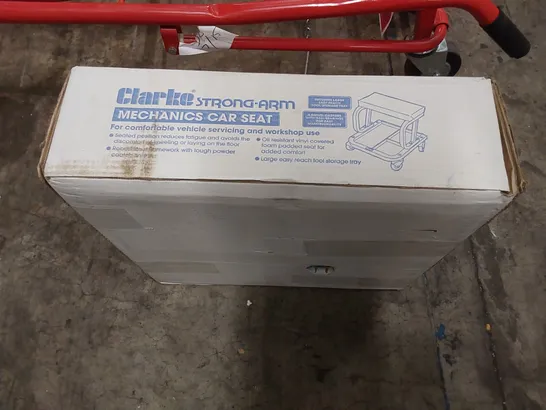 BOXED CLARKE STRONG-ARM MECHANICS CAR SEAT