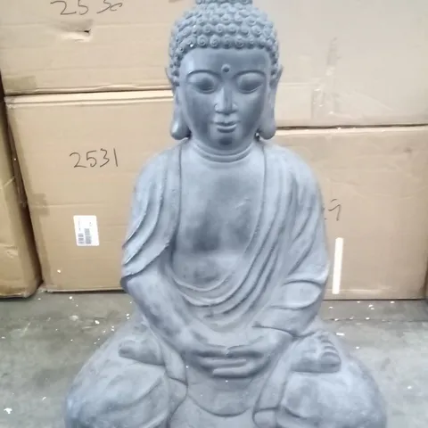 BOXED LARGE SITTING BUDHA FIGURE