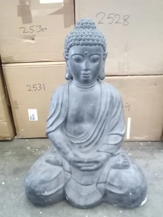 BOXED LARGE SITTING BUDHA FIGURE