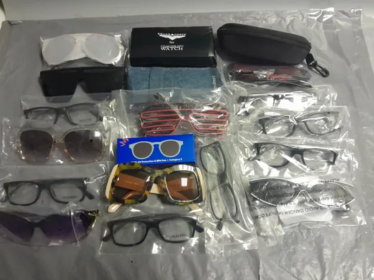 LOT OF APPROXIMATELY 35 ASSORTED PAIRS OF GLASSES TO INCLUDE MAZZINI, GLASSES DIRECT AND FREE PEOPLE