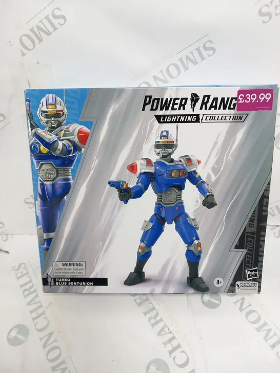 BOXED POWER RANGERS LIGHTNING COLLECTION TURBO BLUE SENTURION