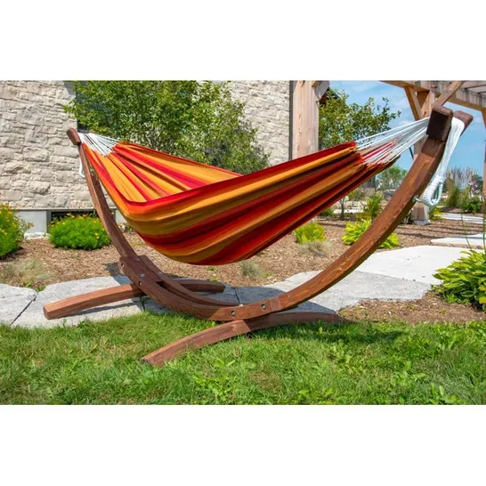 BOXED NATALIA DOUBLE HAMMOCK WITH STAND (1 BOX)