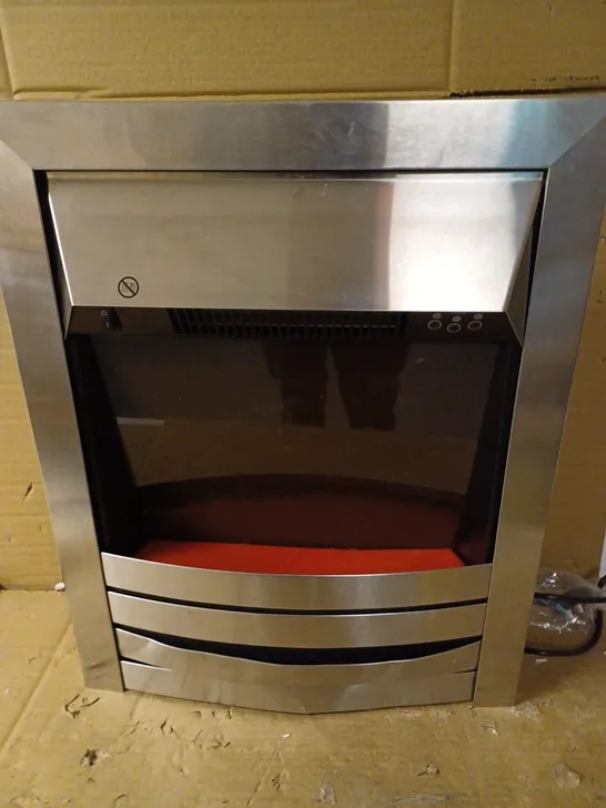 ZANUSSI ZEFIST1001SS 2KW STAINLESS STEEL ELECTRIC INSET FIRE