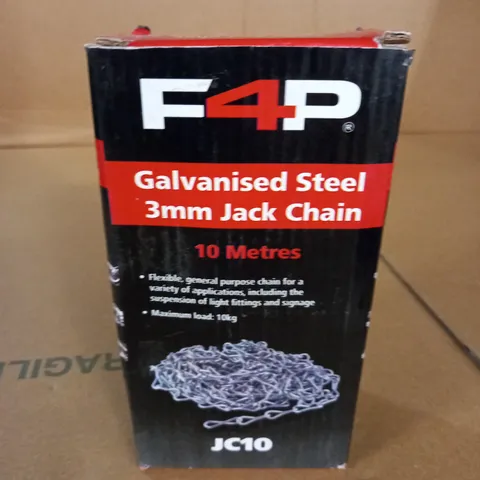 F4P GALVANISED STEEL 3MM JACK CHAIN