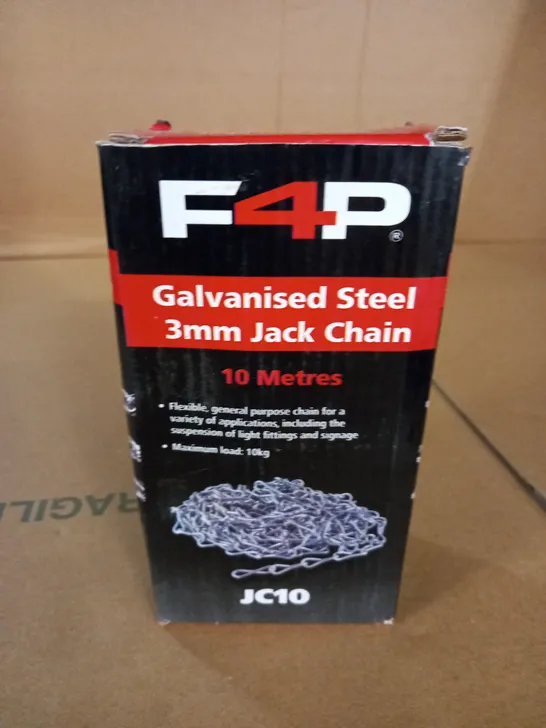 F4P GALVANISED STEEL 3MM JACK CHAIN